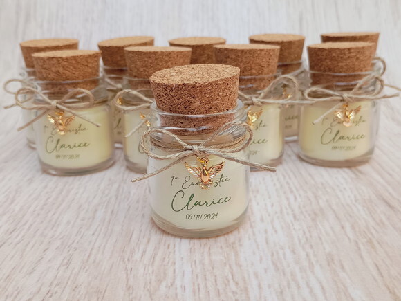 Lembrancinha Vela Aromática 40g com Pingente