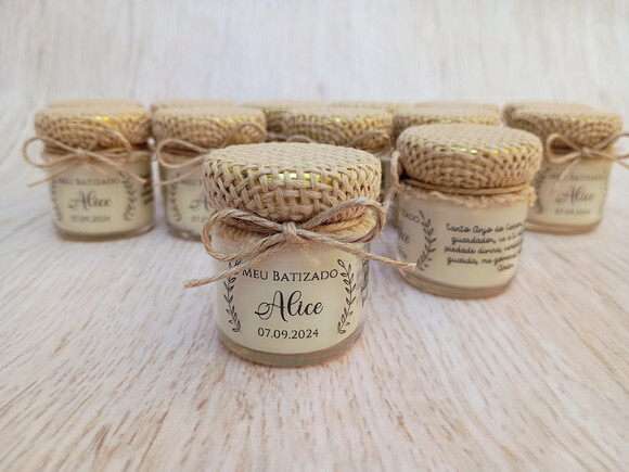 Lembrancinha Vela Aromática 40g Personalizada