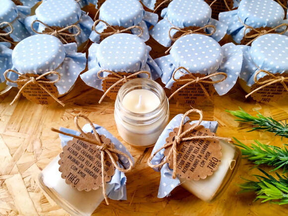 Lembrancinha Vela Aromática 40g Personalizada