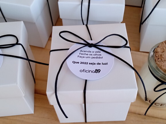 Vela Aromática 100g Brinde Corporativo com Embalagem