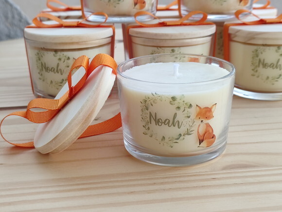 Vela Aromática 100g no Vidro Personalizado com Nome