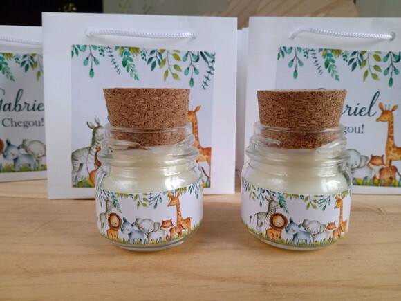 Vela Aromática 40g com Sacolinha Personalizada