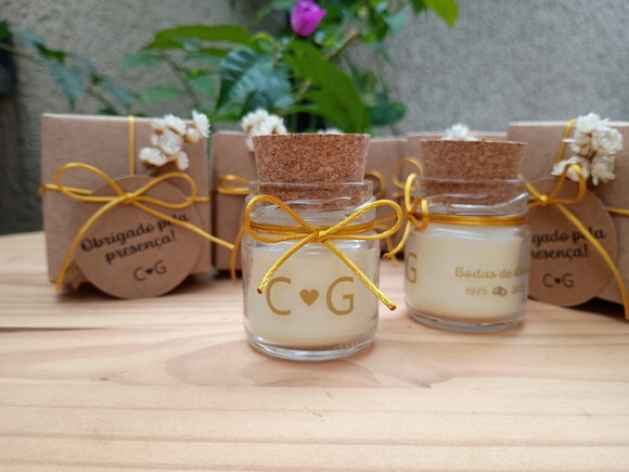 Vela Aromática 40g Lembrancinha de Bodas