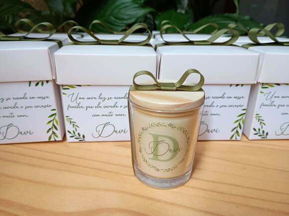 Vela Aromática 60g com Caixa Personalizada