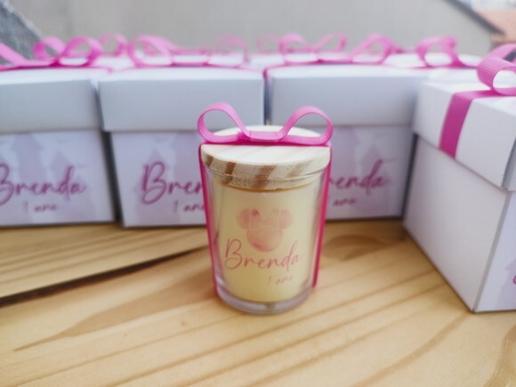 Vela Aromática 60g Lembrança Aniversário Personalizada