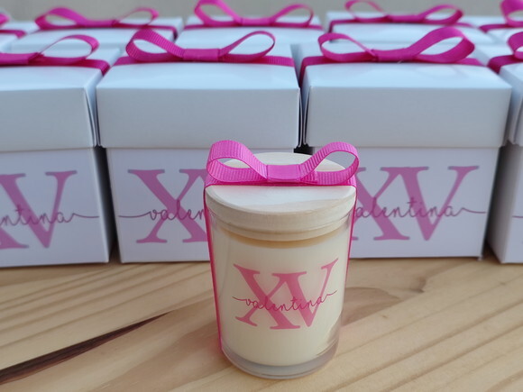 Vela Aromática 60g Lembrança Aniversário Personalizada
