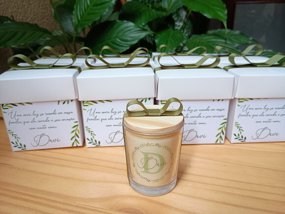 Vela Aromática 60g com Caixa Personalizada