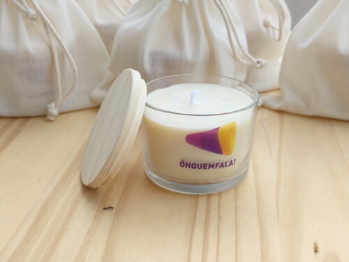 Brinde Corporativo Vela Aromática 100g com Embalagem