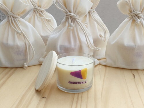 Brinde Corporativo Vela Aromática 100g com Embalagem