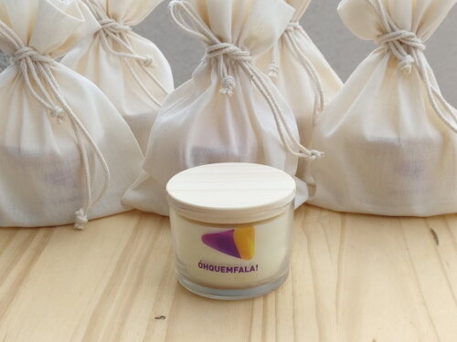Brinde Corporativo Vela Aromática 100g com Embalagem