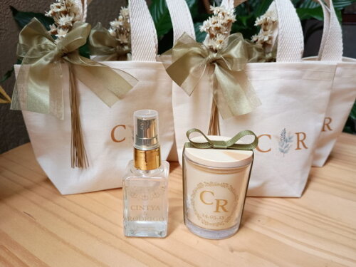 Kit Vela Aromática 60g e Home Spray 30ml com Mini Ecobag