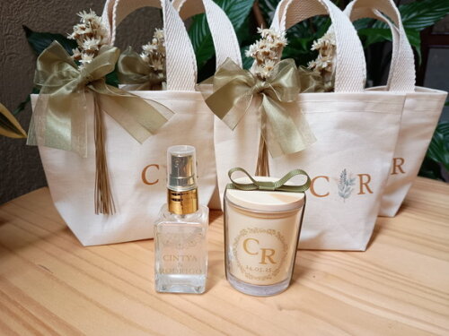 Kit Vela Aromática 60g e Home Spray 30ml com Mini Ecobag