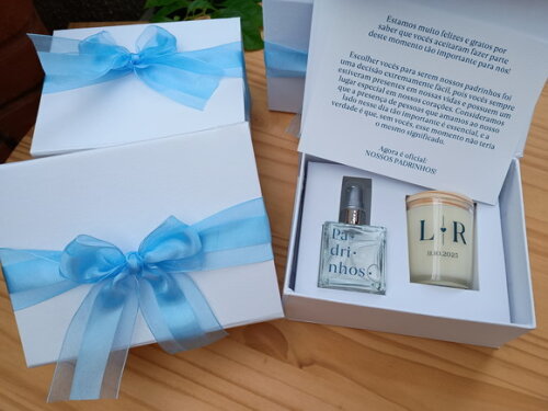 Kit Vela Aromática 60g e Home Spray 50ml na Caixa Convite