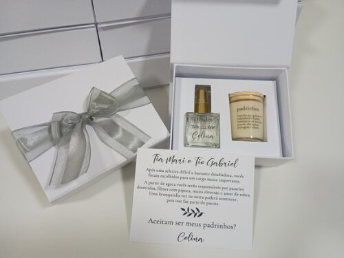 Kit Vela Aromática 60g e Home Spray 50ml na Caixa Convite