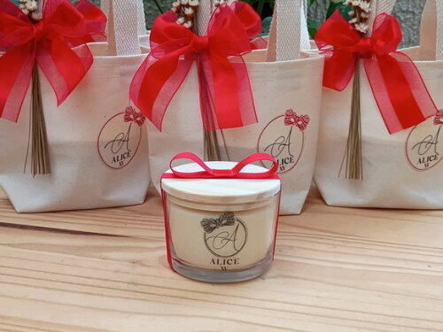 Lembrança 15 Anos Vela Aromática 100g com Mini Ecobag