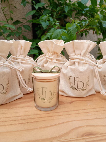 Lembrança Casamento Vela Aromática 60g com Embalagem
