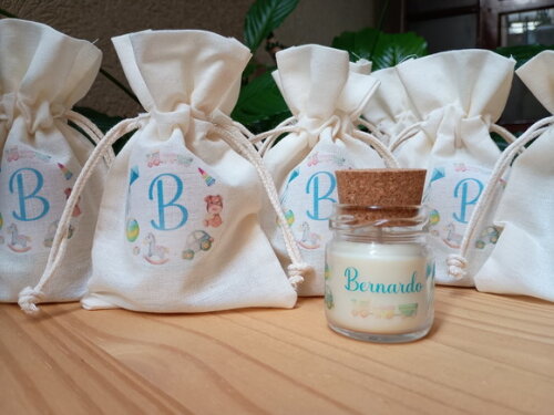 Lembrança Mini Vela Aromática 40g Personalizada