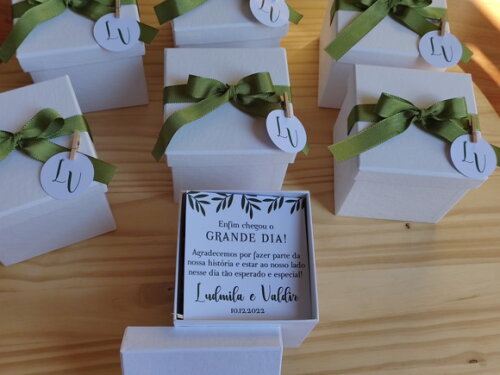 Lembrança Padrinhos de Casamento Vela Aromática 220g