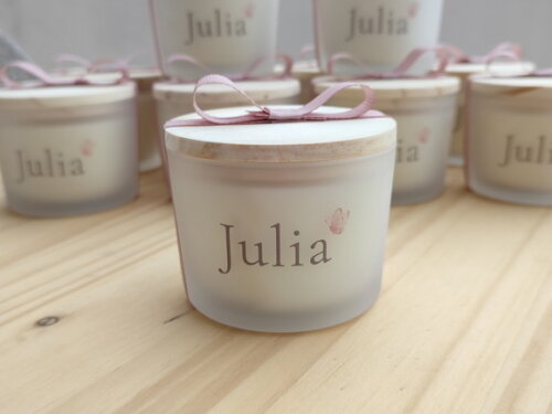 Lembrança Personalizada Vela Aromática 100g no Vidro Fosco