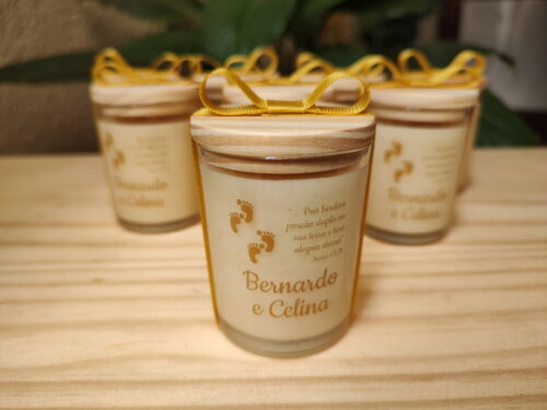 Lembrança Personalizada Vela Aromática 60g
