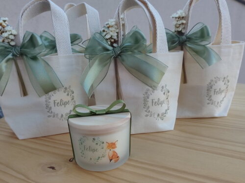 Lembrança Vela Aromática 100g Fosco Mini Ecobag