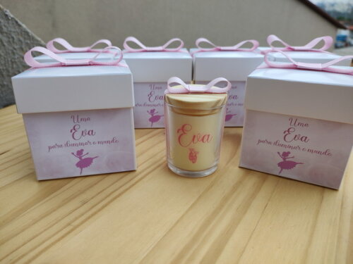 Lembrança Vela Aromática 60g na Caixa Personalizada