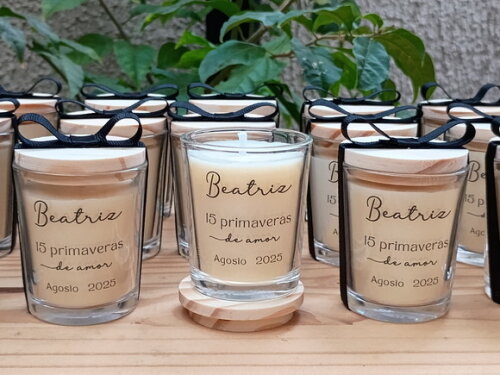 Lembrança Vela Aromática 60g Personalizada 15 Anos