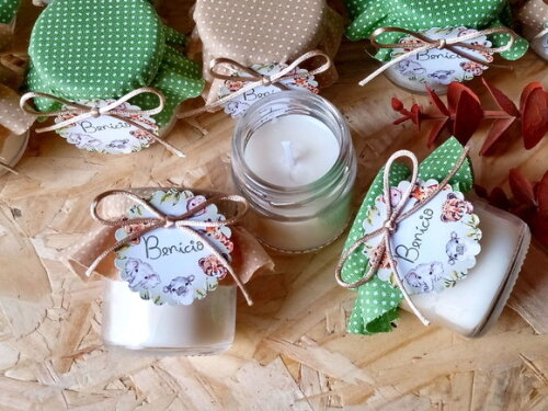 Lembrancinha Safari Mini Vela Aromática 40g Personalizada