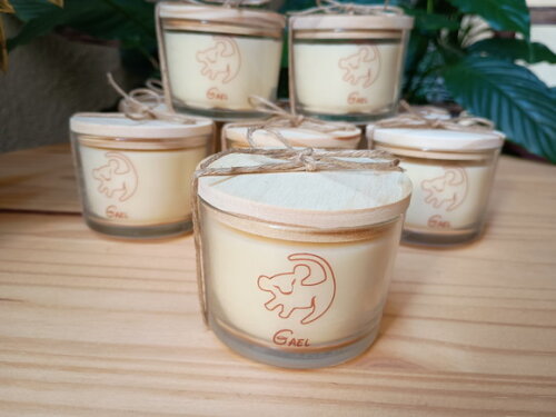 Vela Aromática 100g no Vidro Personalizado Aniversário