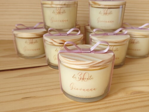 Vela Aromática 100g no Vidro Personalizado Aniversário