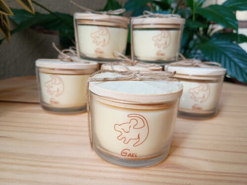 Vela Aromática 100g no Vidro Personalizado Aniversário