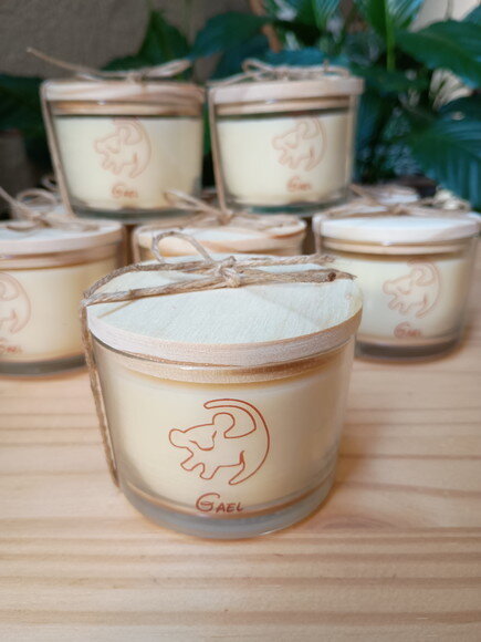 Vela Aromática 100g no Vidro Personalizado Aniversário