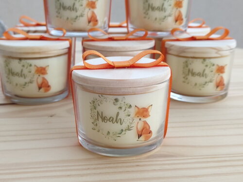 Vela Aromática 100g no Vidro Personalizado com Nome