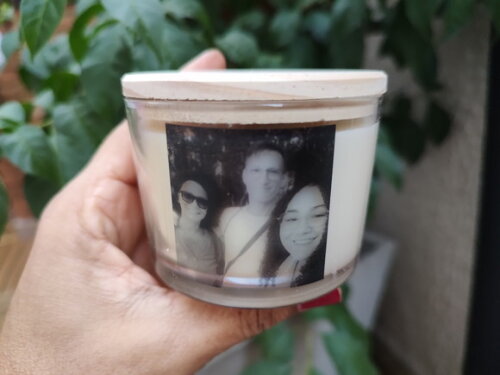 Vela Aromática 100g Personalizada com Foto