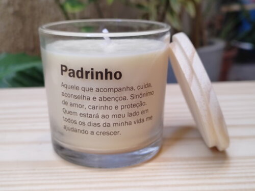 Vela Aromática 220g para Padrinho Pronta Entrega
