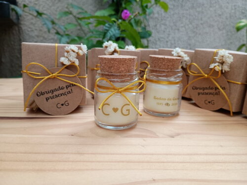 Vela Aromática 40g Lembrancinha de Bodas