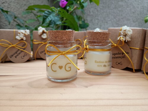 Vela Aromática 40g Lembrancinha de Bodas