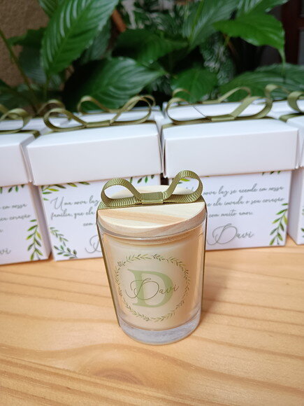 Vela Aromática 60g com Caixa Personalizada