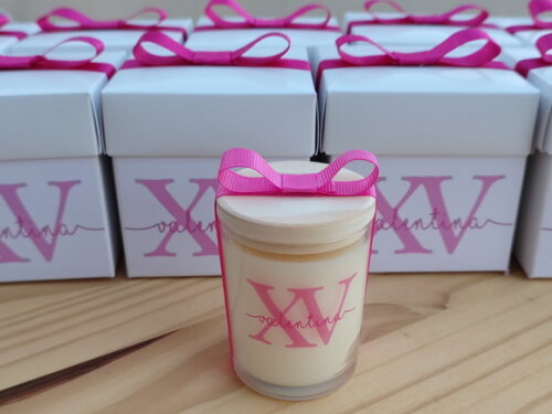 Vela Aromática 60g Lembrança Aniversário Personalizada