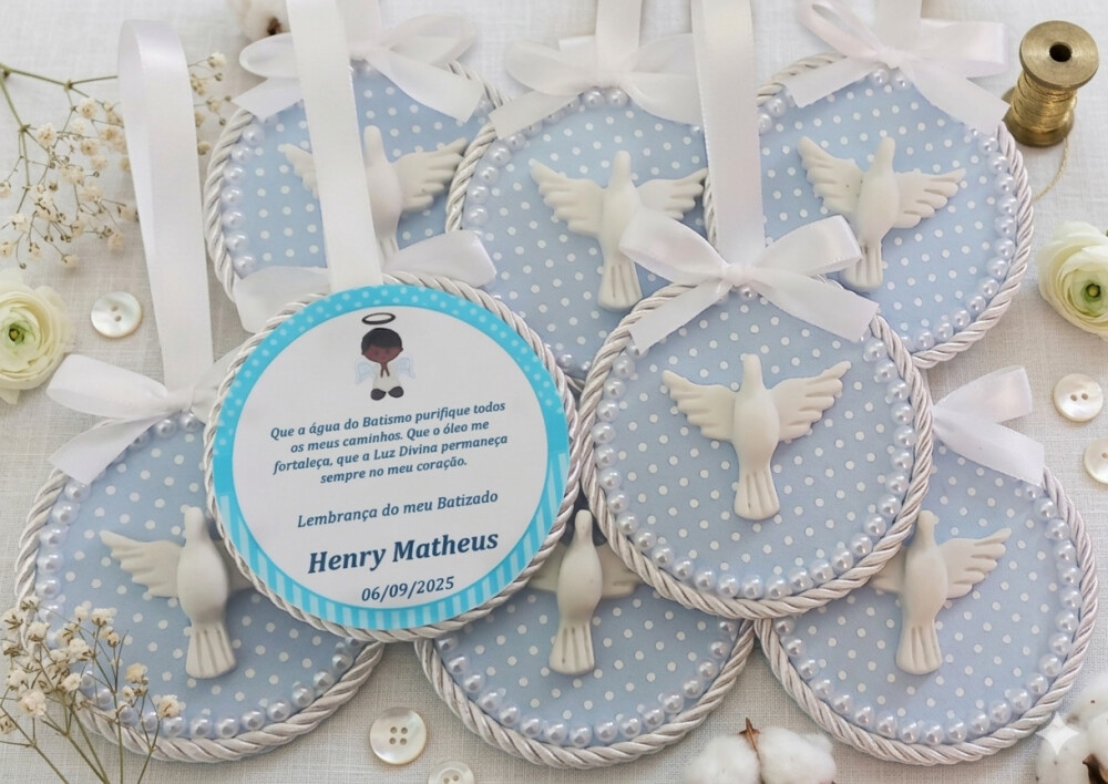 Kit 10 Mandalas Divino Espírito Santo - para Batizado