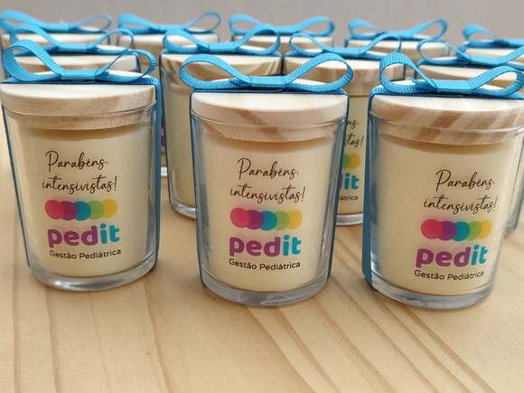 Brinde Corporativo Vela Aromática 60g Personalizada com Logo