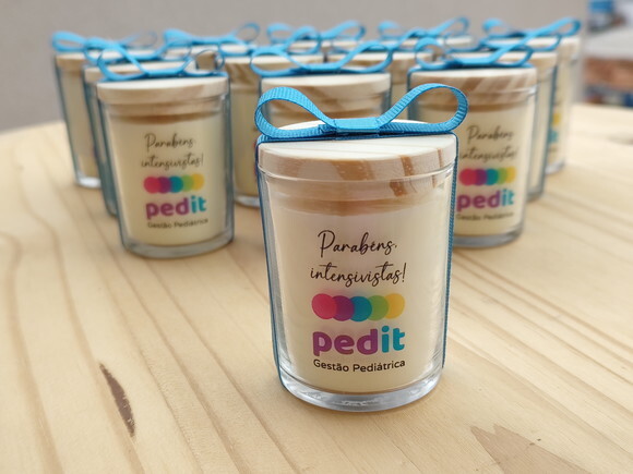 Brinde Corporativo Vela Aromática 60g Personalizada com Logo