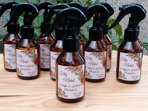 Home Spray 100ml Personalizado Lembrança de Natal