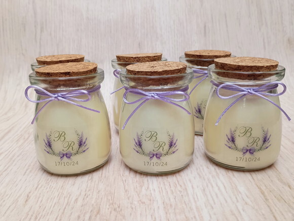 Lembrança Casamento Vela Aromática Personalizada