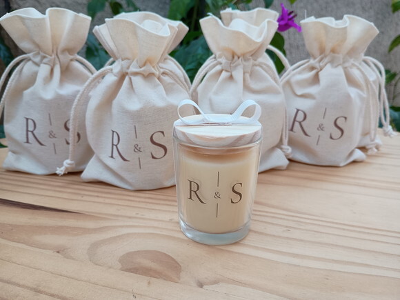 Lembrança Casamento Vela Aromática 60g com Embalagem