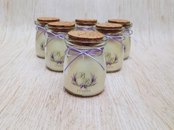 Lembrança Casamento Vela Aromática Personalizada