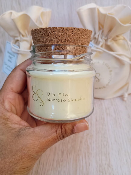 Lembrança Formatura Vela Aromática 100g com Embalagem e Tag