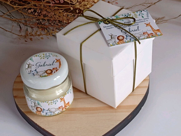Lembrança Personalizada Vela Aromática 40g com Caixa