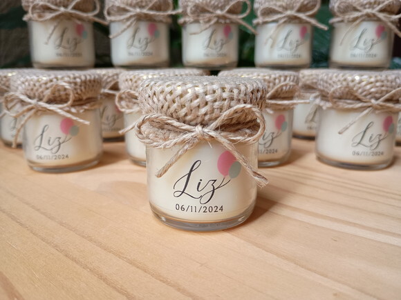Lembrança Personalizada Vela Aromática 40g com Embalagem