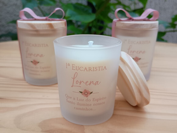 Lembrança Personalizada Vela Aromática 60g Fosco